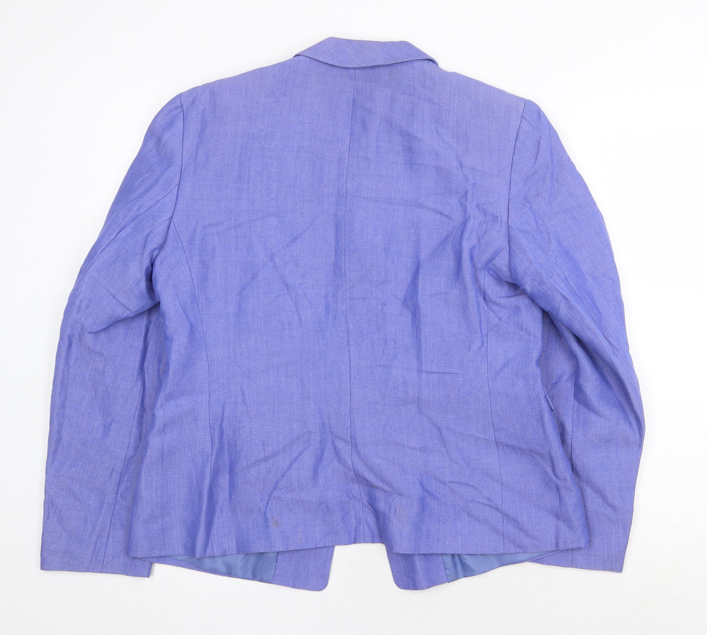 Marks and Spencer Womens Purple Jacket Blazer Size 12 Button