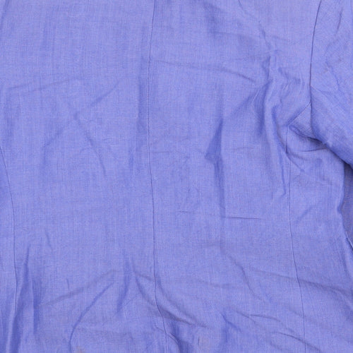 Marks and Spencer Womens Purple Jacket Blazer Size 12 Button