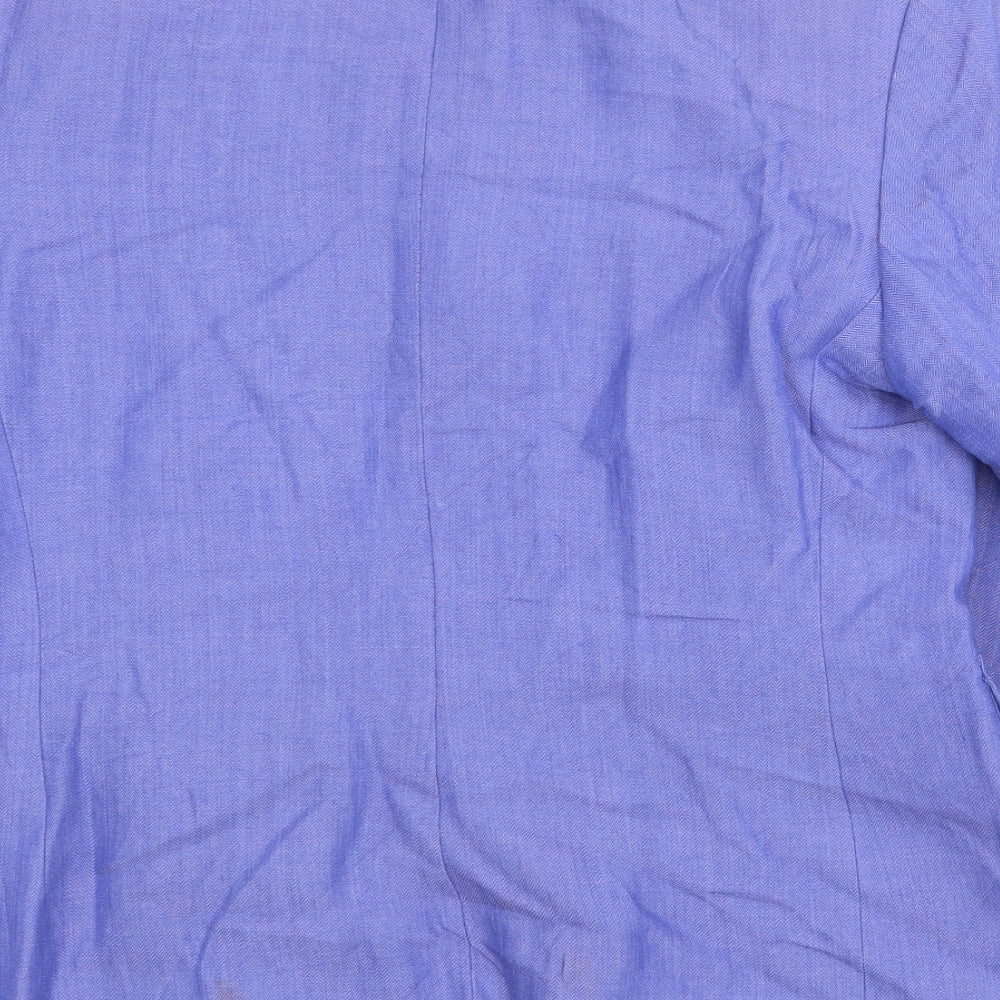 Marks and Spencer Womens Purple Jacket Blazer Size 12 Button