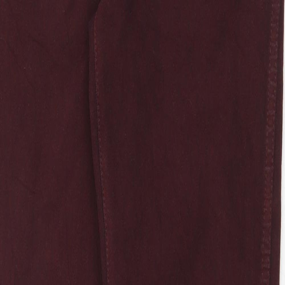 Dr. Denim Womens Red Cotton Straight Jeans Size 28 in Regular Zip
