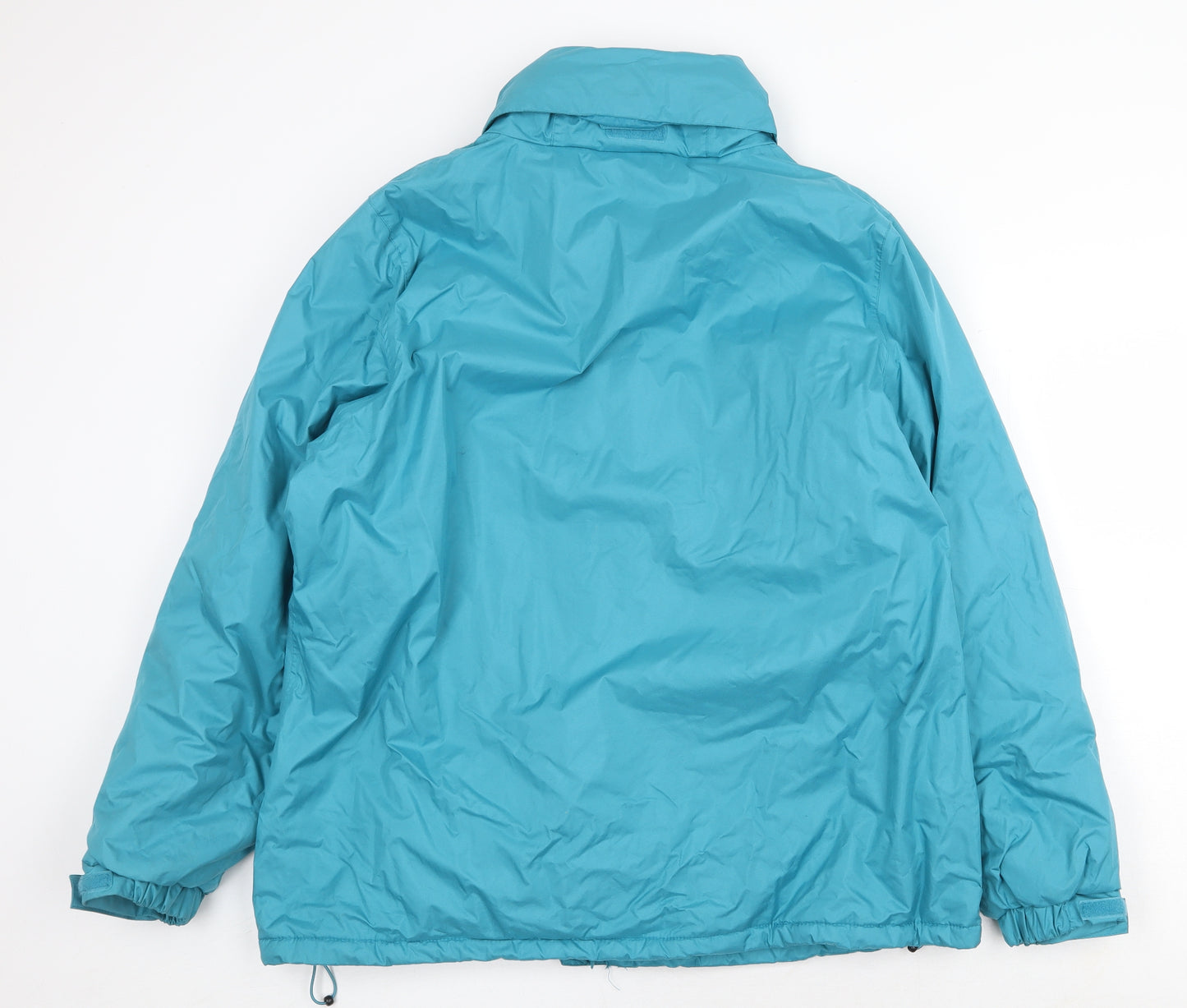 Alpine Trek Womens Blue Rain Coat Coat Size L Zip