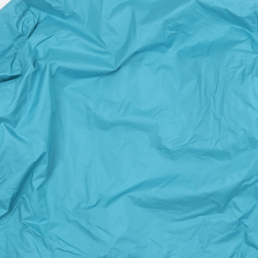 Alpine Trek Womens Blue Rain Coat Coat Size L Zip