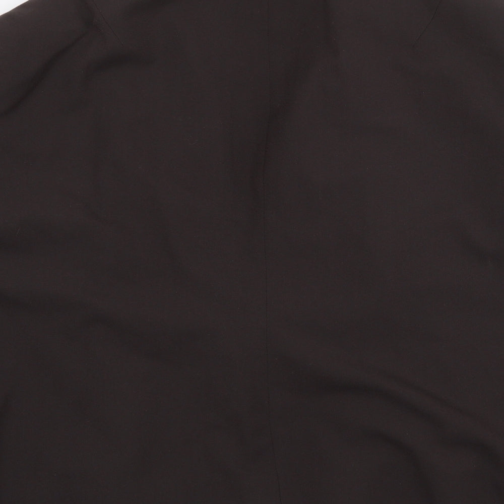 Fabrici Womens Brown Jacket Blazer Size 28 Hook & Eye