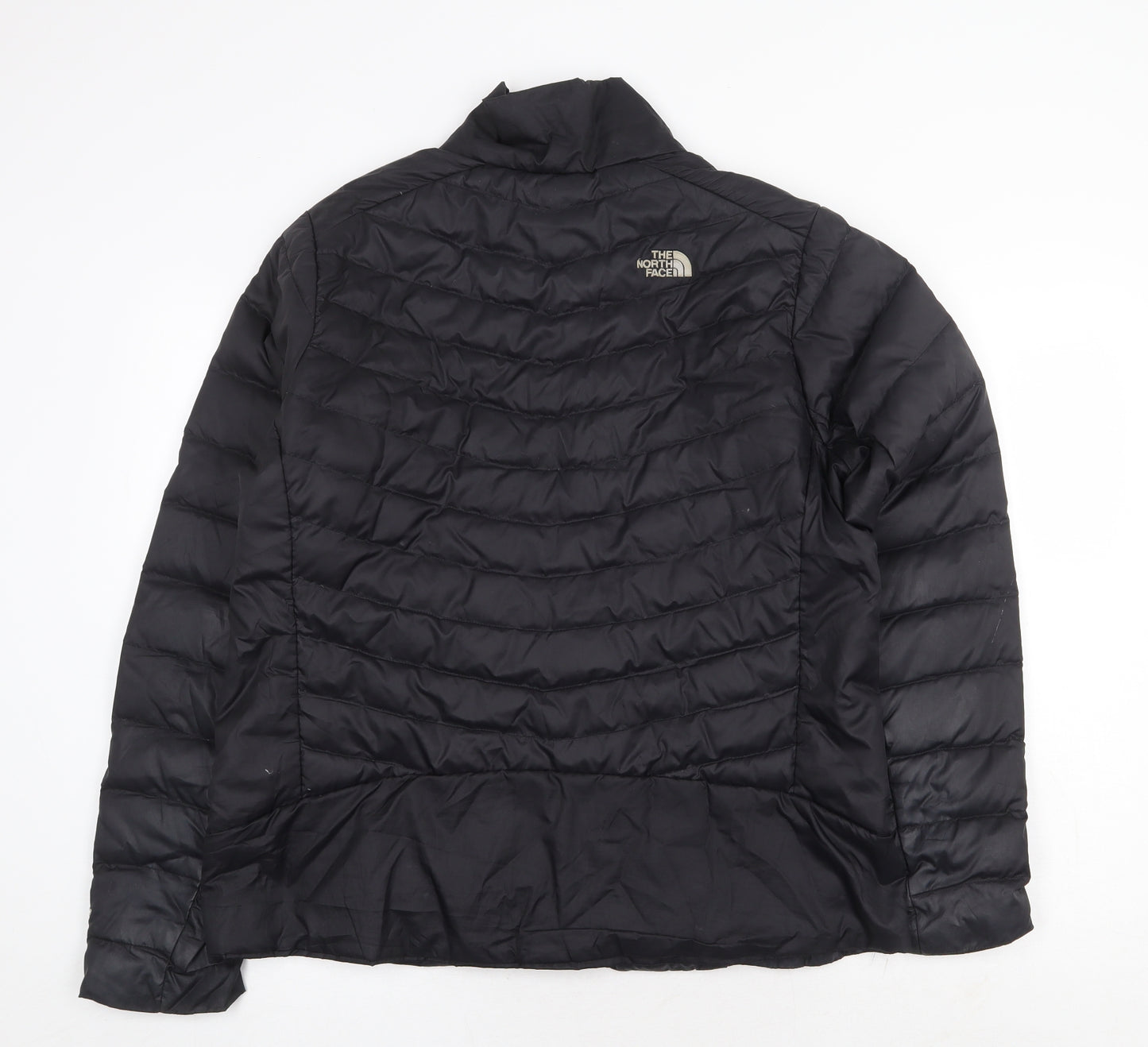 The North Face Womens Black Quilted Jacket Size XL Zip