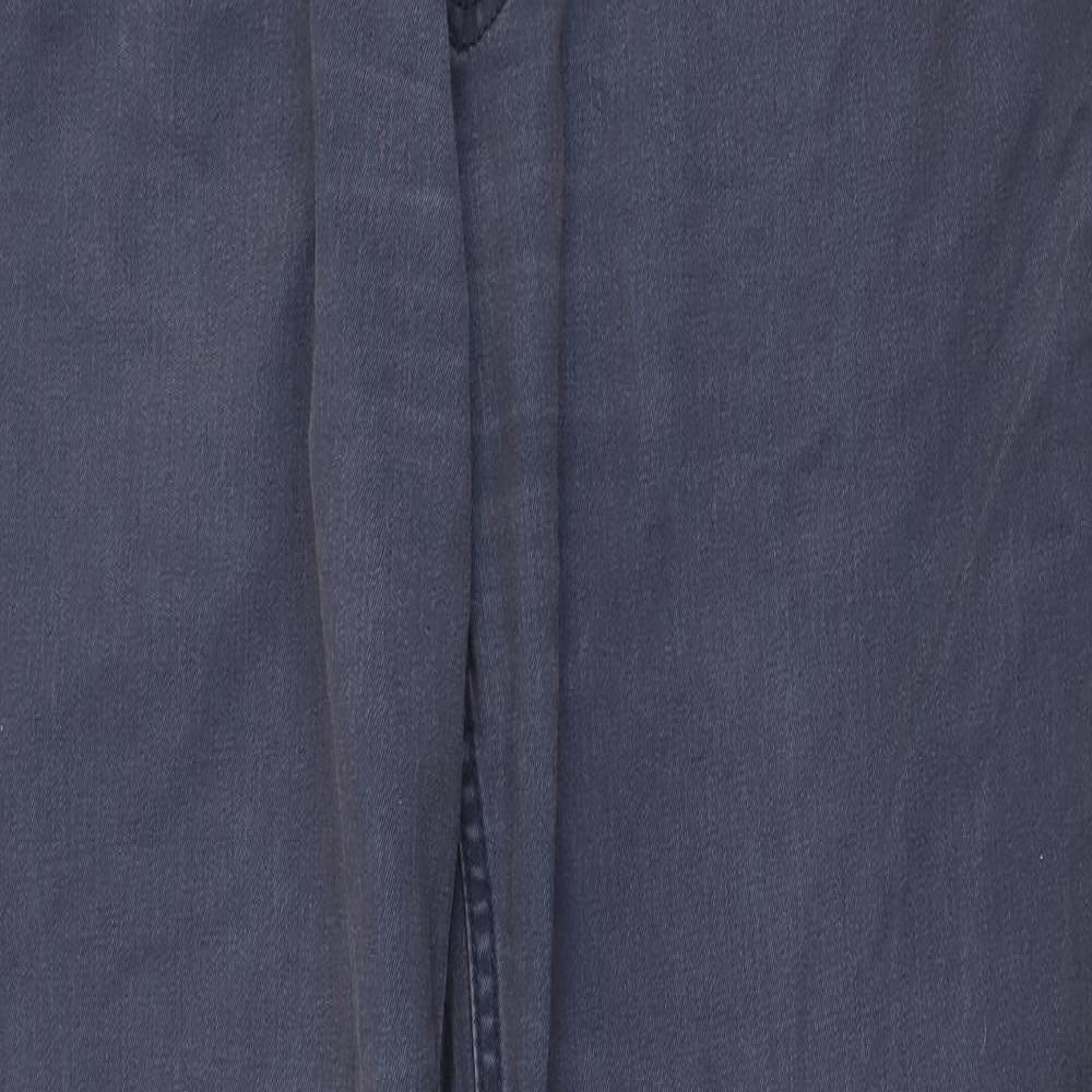 Fat Face Mens Blue Cotton Chino Trousers Size 36 in Regular Zip