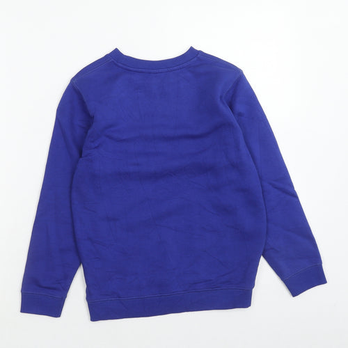 TU Boys Blue Cotton Pullover Sweatshirt Size 7 Years Pullover