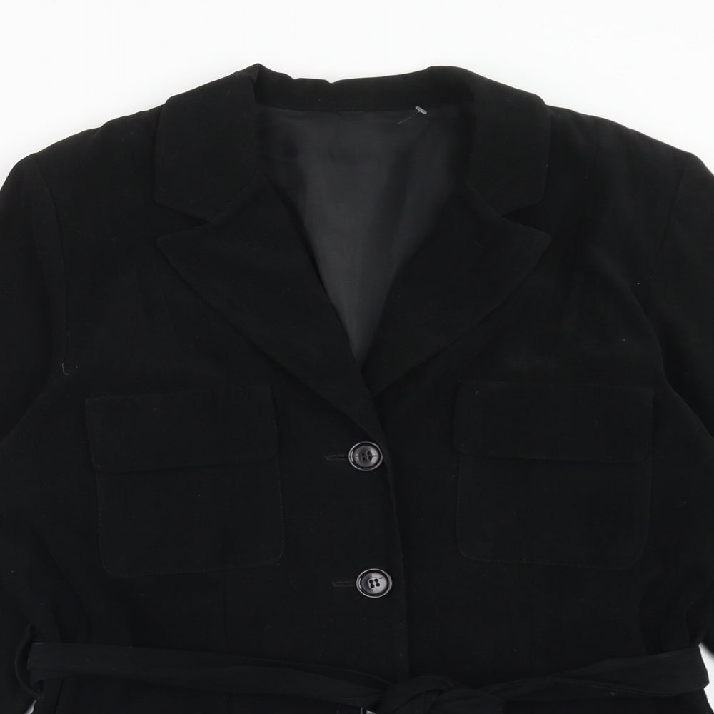 Dorothy Perkins Womens Black Jacket Blazer Size 10 Button