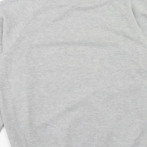 Whatever Forever Womens Grey Cotton Pullover Sweatshirt Size S Pullover