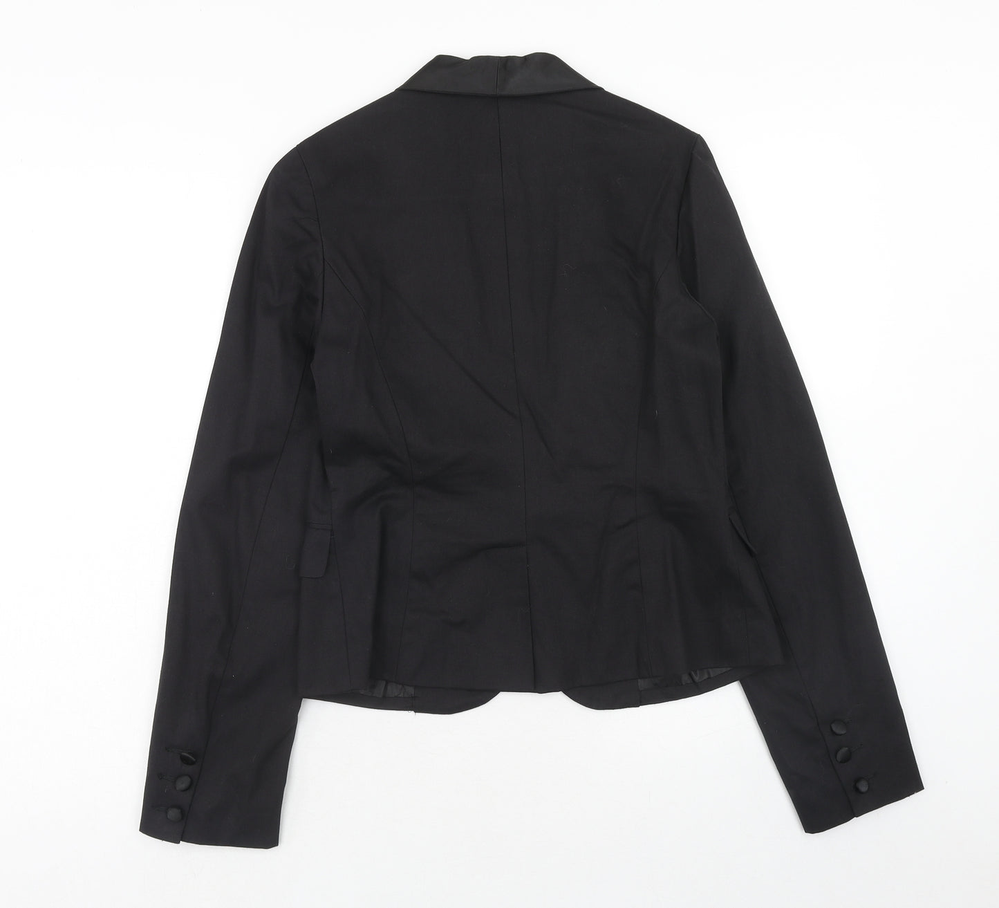 Miss Posh Womens Black Jacket Blazer Size 14 Button