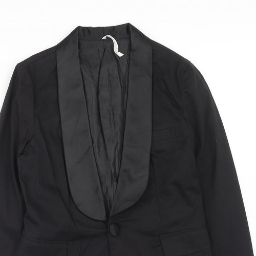 Miss Posh Womens Black Jacket Blazer Size 14 Button