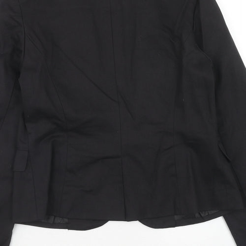 Miss Posh Womens Black Jacket Blazer Size 14 Button