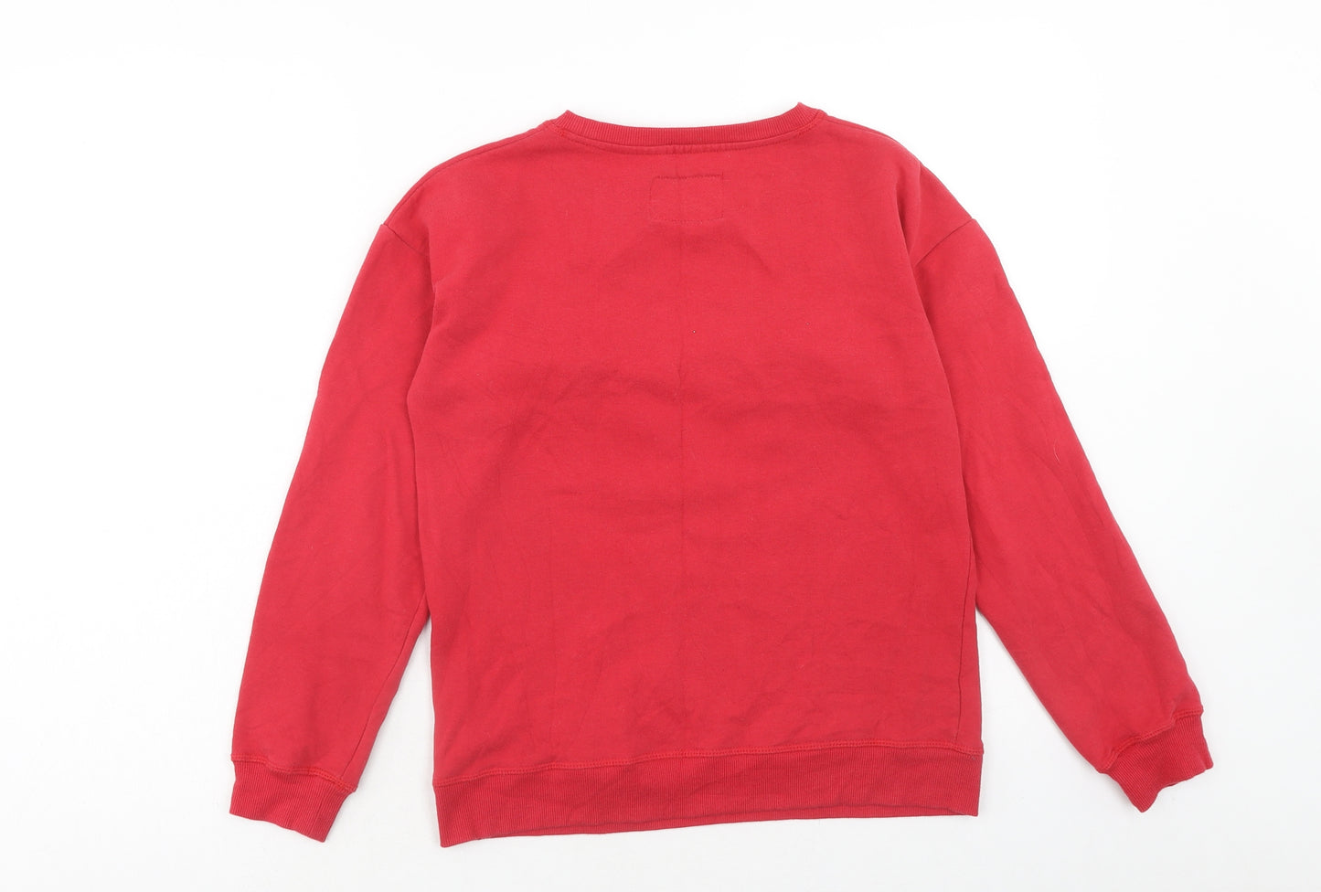 Atmosphere Womens Red Cotton Pullover Sweatshirt Size 6 Pullover - Christmas Pudding