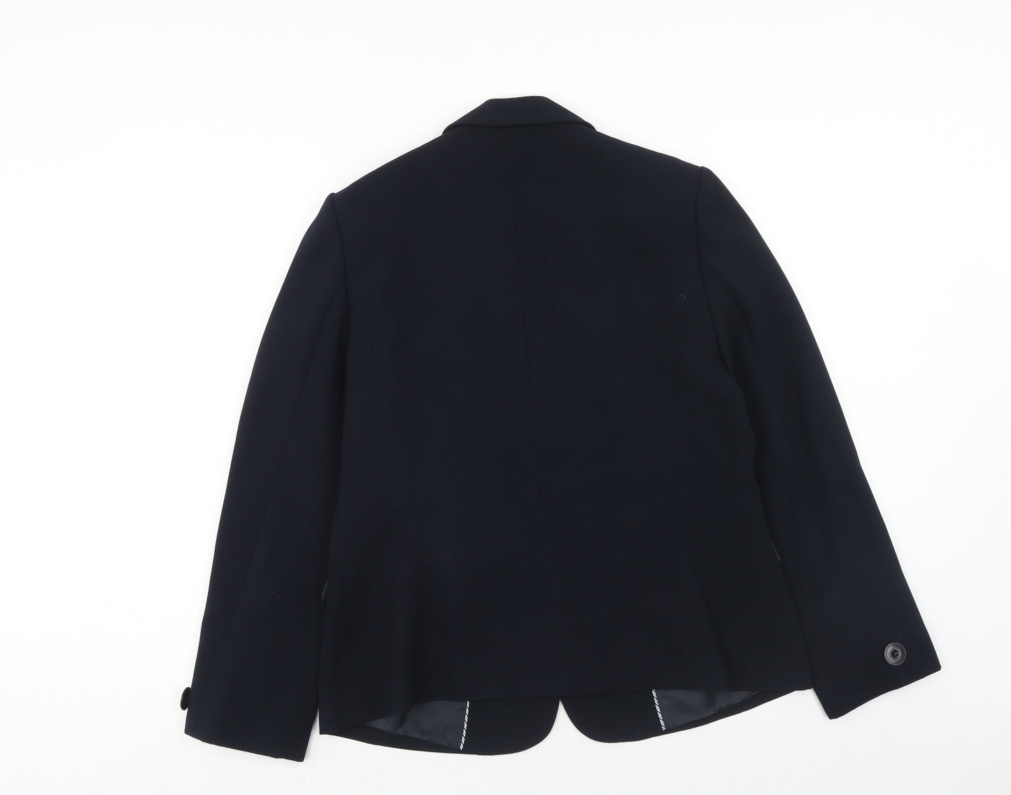 Marks and Spencer Womens Blue Jacket Blazer Size 16 Button