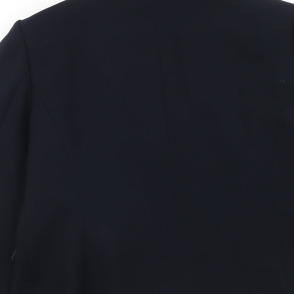 Marks and Spencer Womens Blue Jacket Blazer Size 16 Button