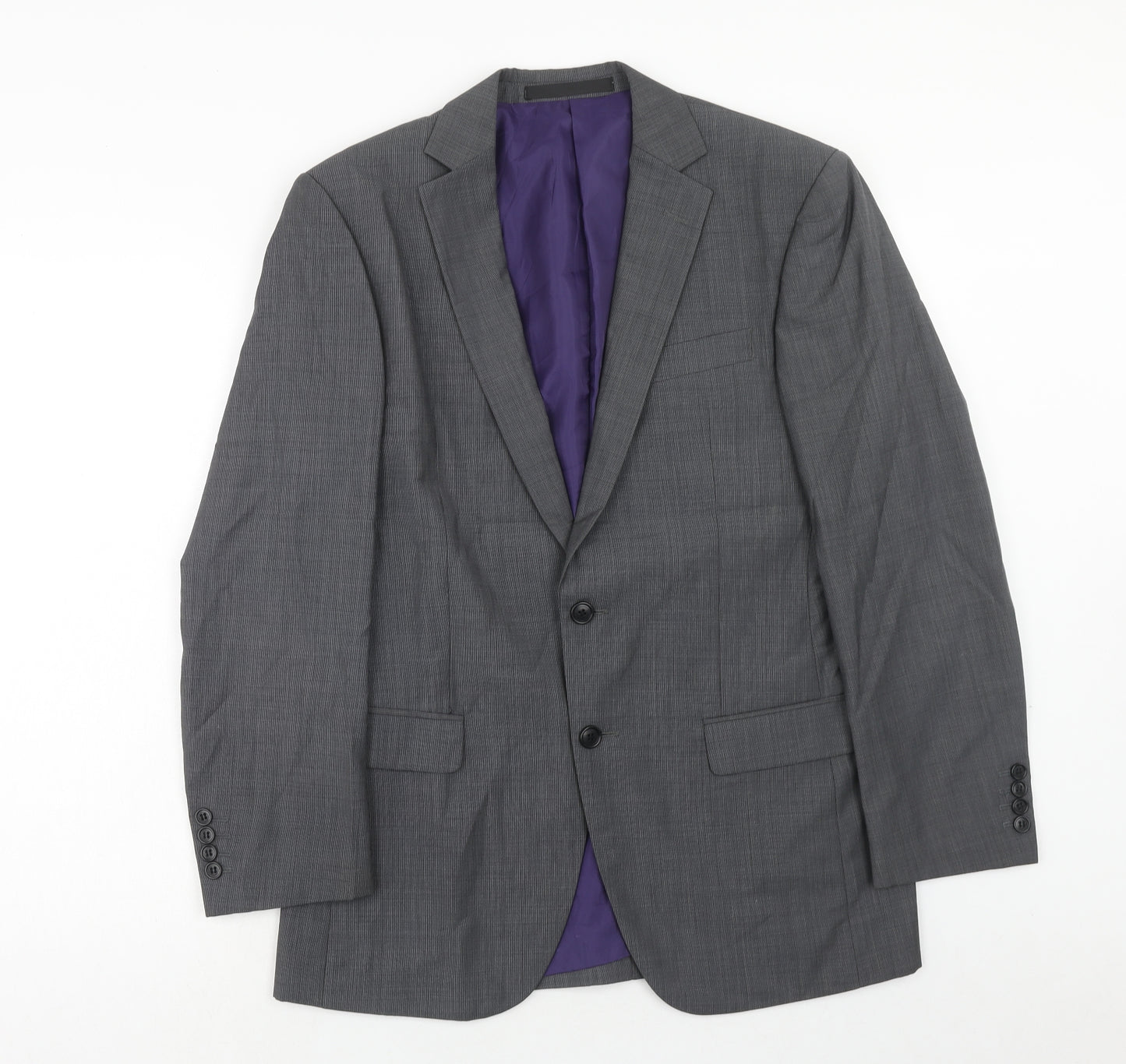Marks and Spencer Mens Grey Wool Jacket Suit Jacket Size 38 Regular