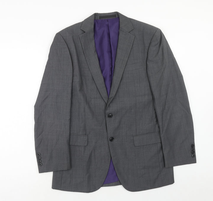 Marks and Spencer Mens Grey Wool Jacket Suit Jacket Size 38 Regular