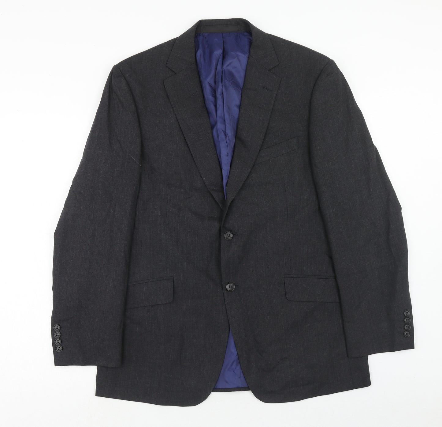 Marks and Spencer Mens Grey Wool Jacket Suit Jacket Size 42 Regular
