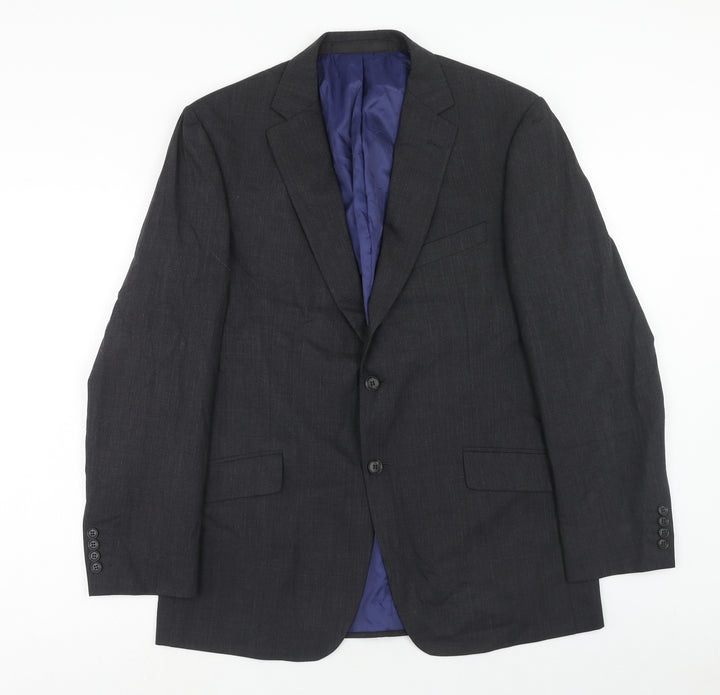 Marks and Spencer Mens Grey Wool Jacket Suit Jacket Size 42 Regular