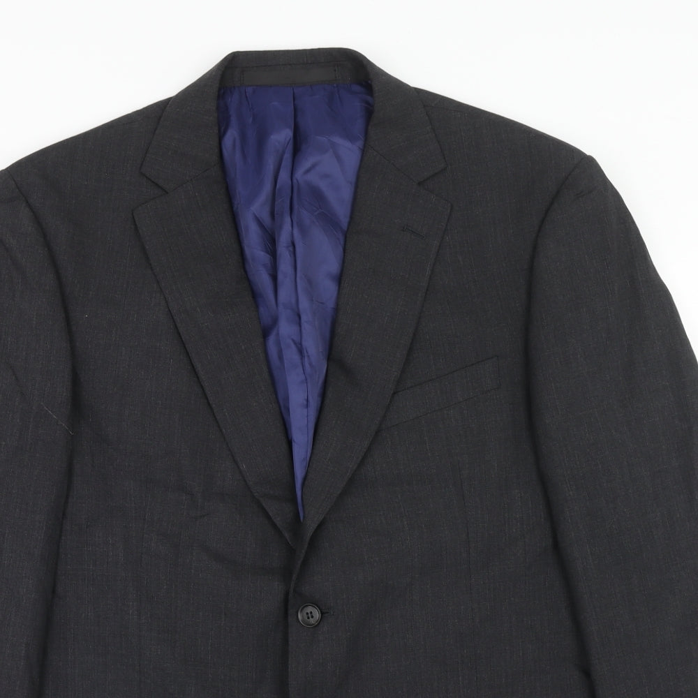 Marks and Spencer Mens Grey Wool Jacket Suit Jacket Size 42 Regular