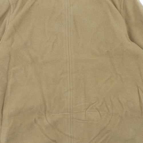 Classics Womens Brown Overcoat Coat Size 16 Button