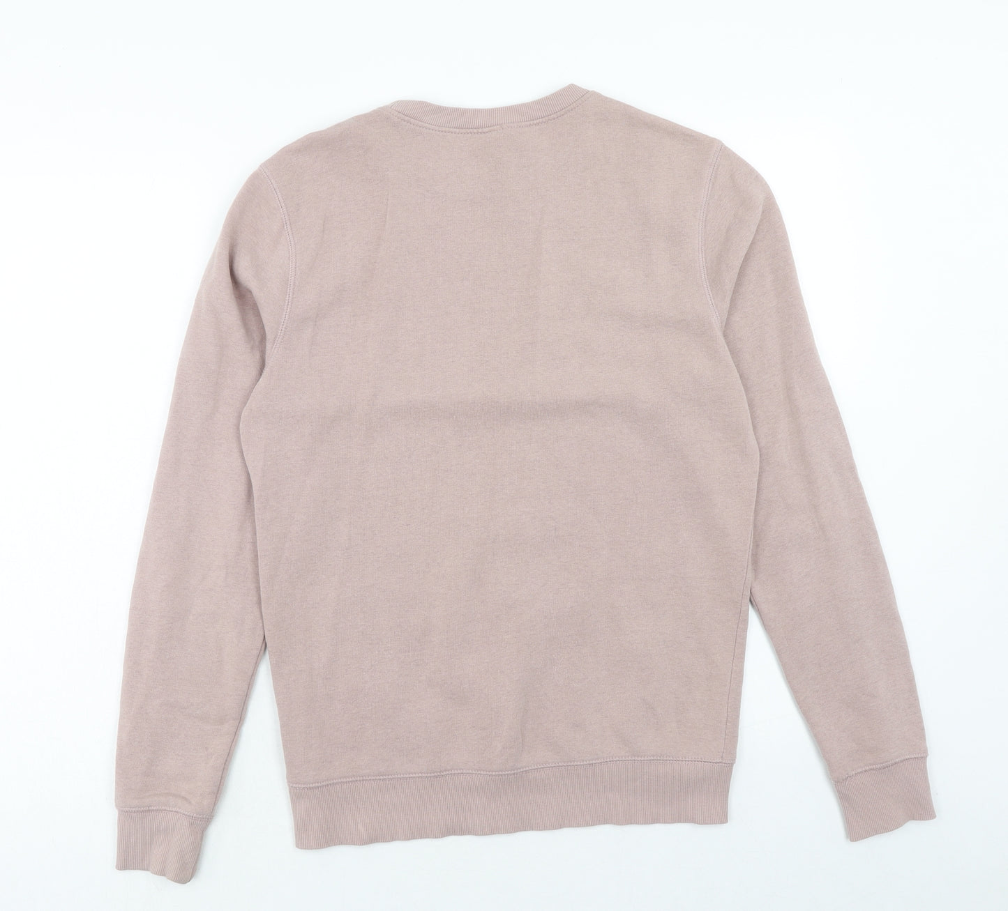 H&M Mens Pink Cotton Pullover Sweatshirt Size XS