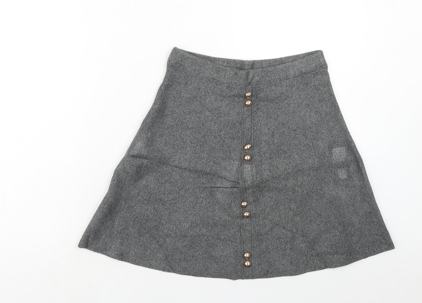 Atmosphere Womens Grey Viscose A-Line Skirt Size 8