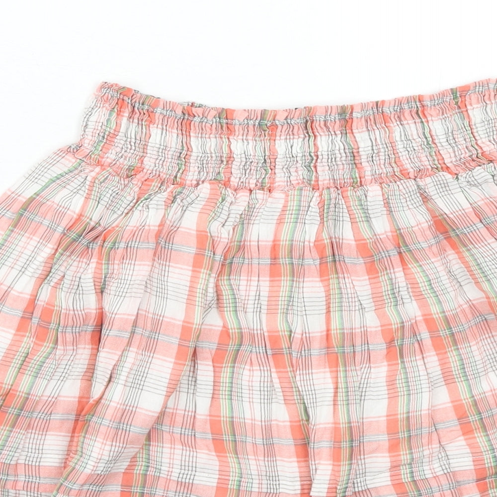 Atmosphere Womens Red Plaid Cotton Mini Skirt Size 12