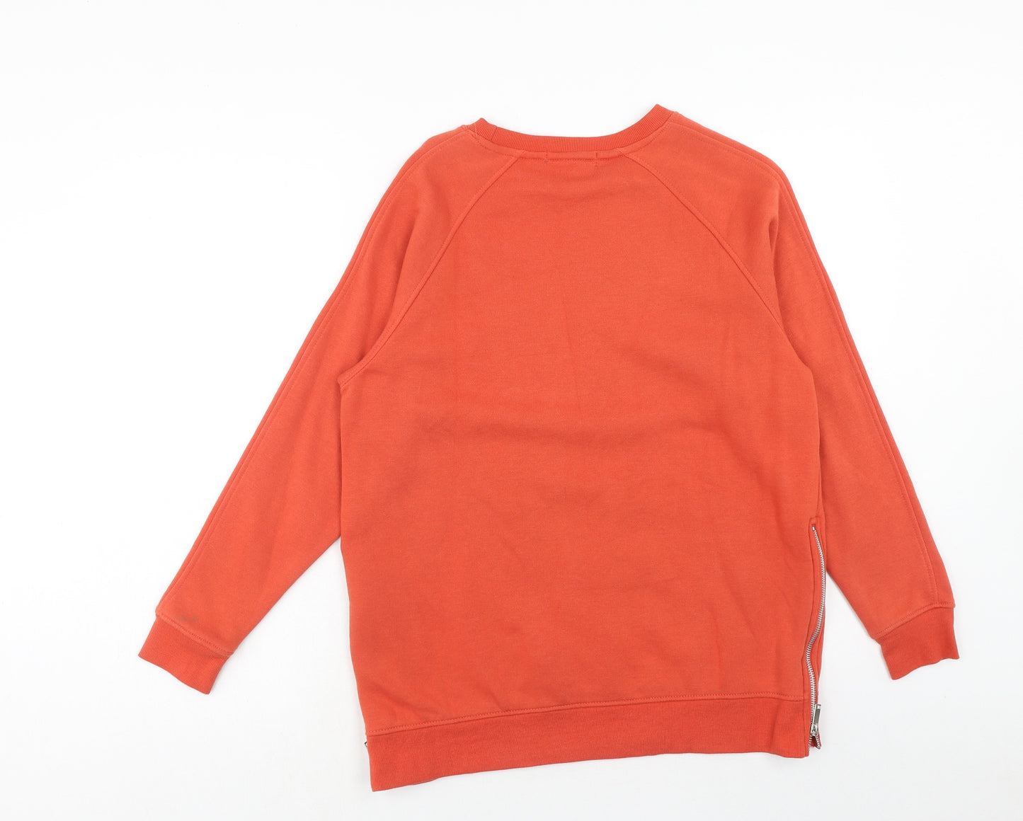 Primark Womens Orange Cotton Pullover Hoodie Size XS Pullover
