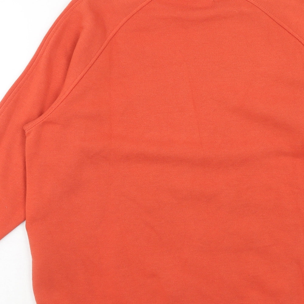 Primark Womens Orange Cotton Pullover Hoodie Size XS Pullover