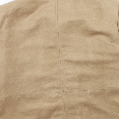 EWM Womens Brown Jacket Blazer Size 16 Zip