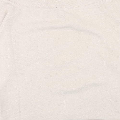 New Look Womens Beige Polyester Pullover Sweatshirt Size S Pullover