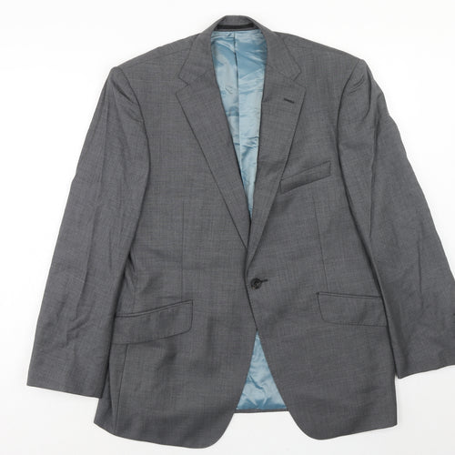 Autograph Mens Grey Wool Jacket Suit Jacket Size 42 Regular