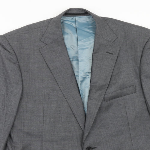 Autograph Mens Grey Wool Jacket Suit Jacket Size 42 Regular
