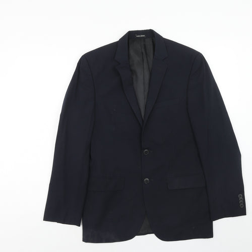 Park Avenue Mens Blue Wool Jacket Suit Jacket Size 36 Regular