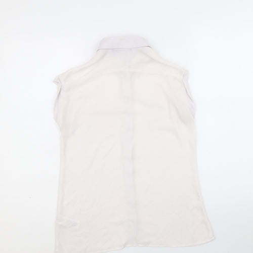 Atmosphere Womens Pink Polyester Basic Button-Up Size 8 Collared