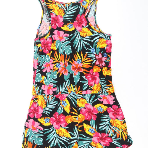 Select Womens Multicoloured Geometric Polyester Playsuit One-Piece Size 10 Pullover