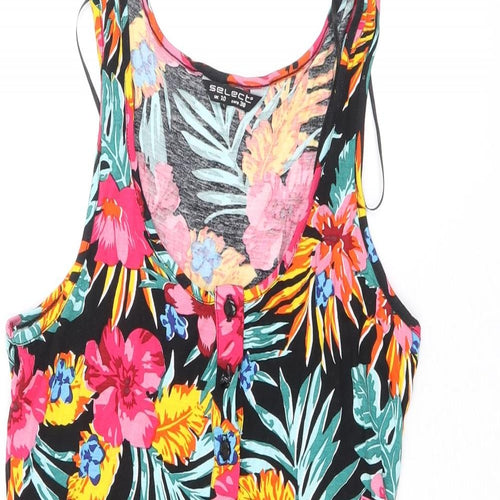 Select Womens Multicoloured Geometric Polyester Playsuit One-Piece Size 10 Pullover