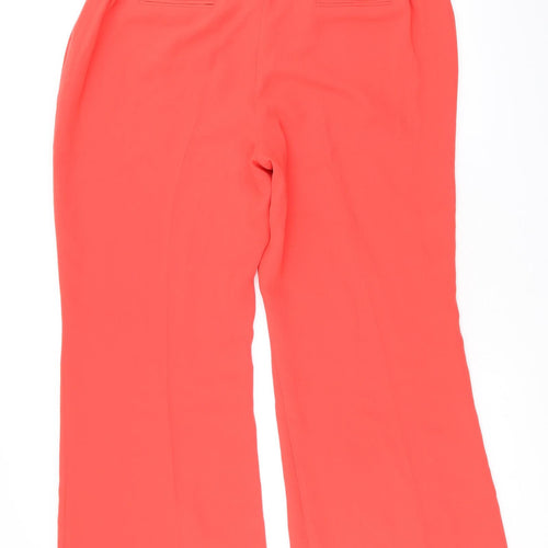 Savoir Womens Red Polyester Cropped Trousers Size 20 Regular