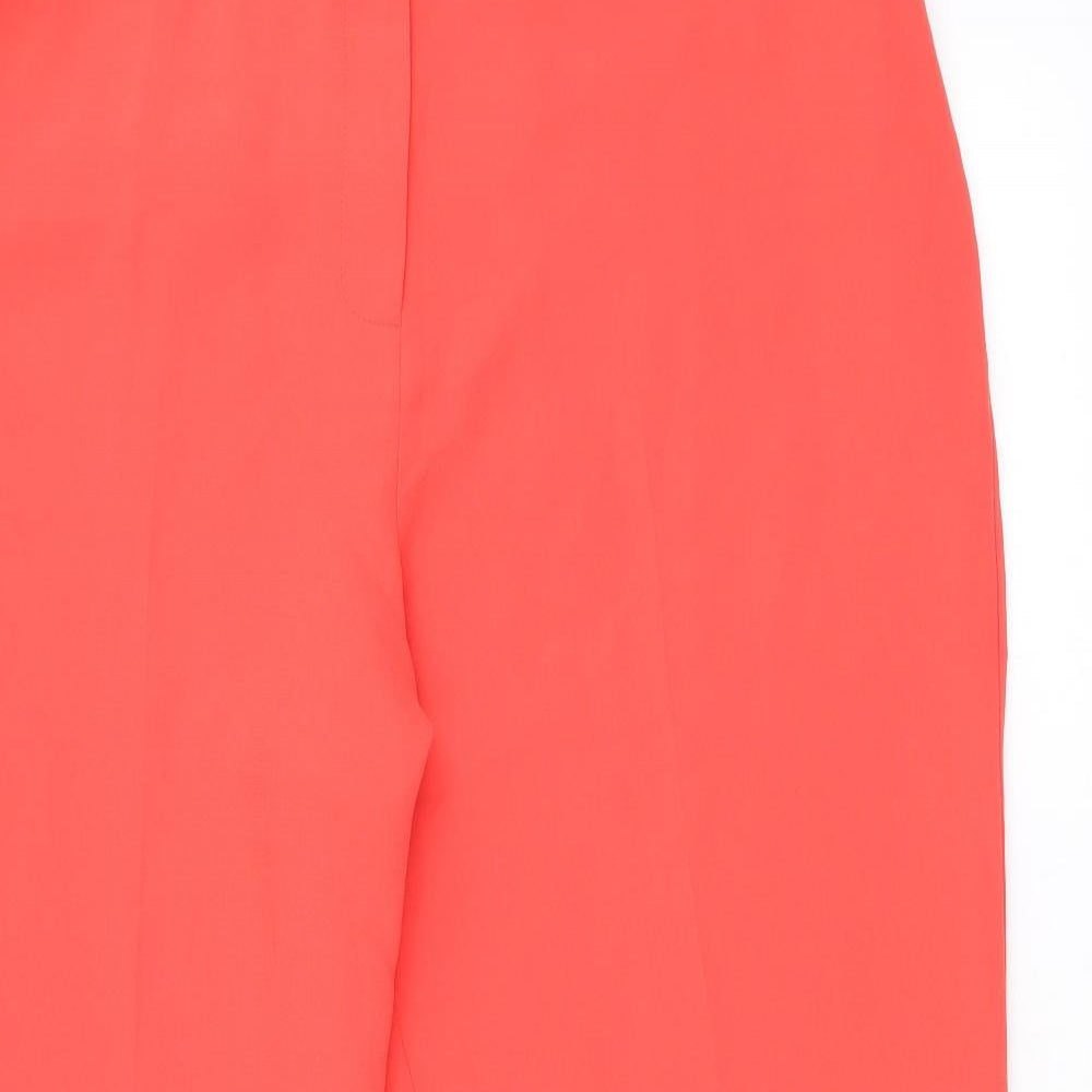 Savoir Womens Red Polyester Cropped Trousers Size 20 Regular