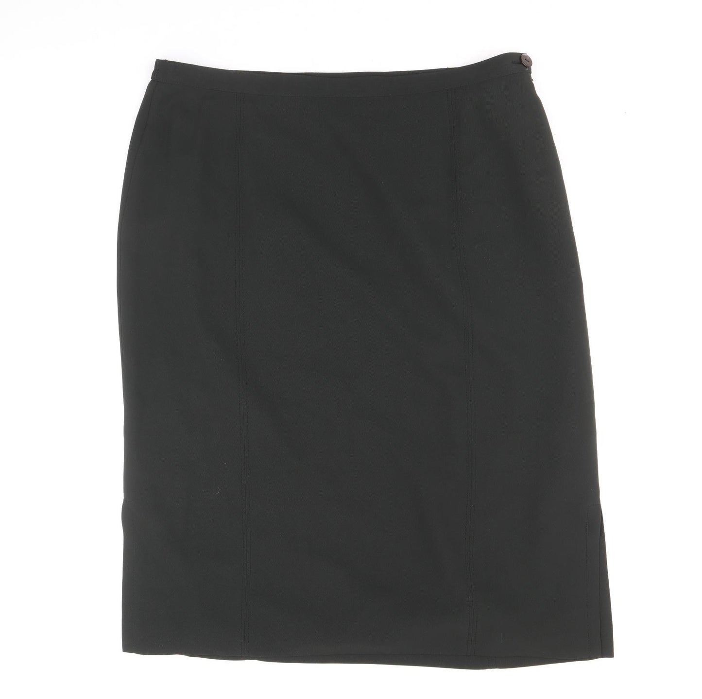 ELVI Womens Green Polyester Straight & Pencil Skirt Size 18 Zip