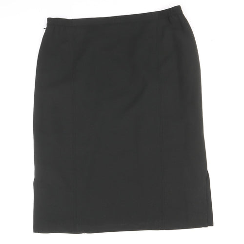 ELVI Womens Green Polyester Straight & Pencil Skirt Size 18 Zip