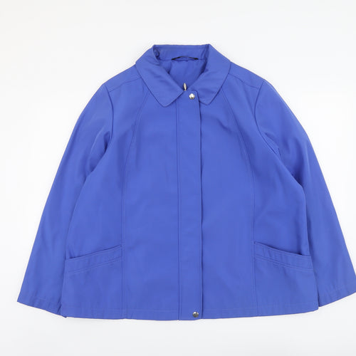 Bonmarché Womens Blue Jacket Size L Zip