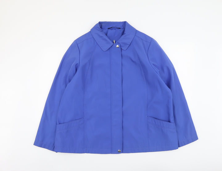 Bonmarché Womens Blue Jacket Size L Zip