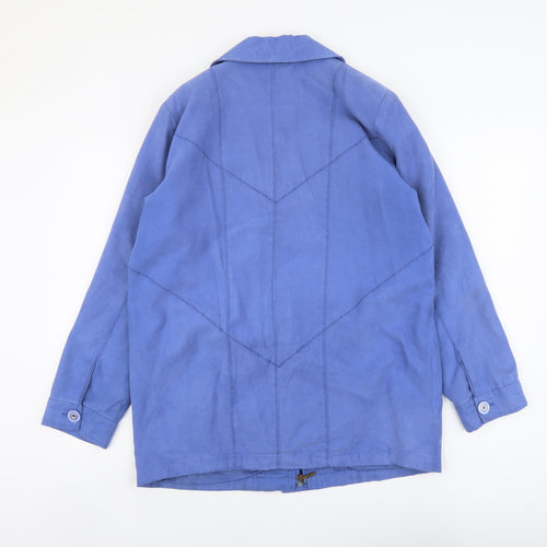 Finesse Womens Blue Jacket Size 12 Zip