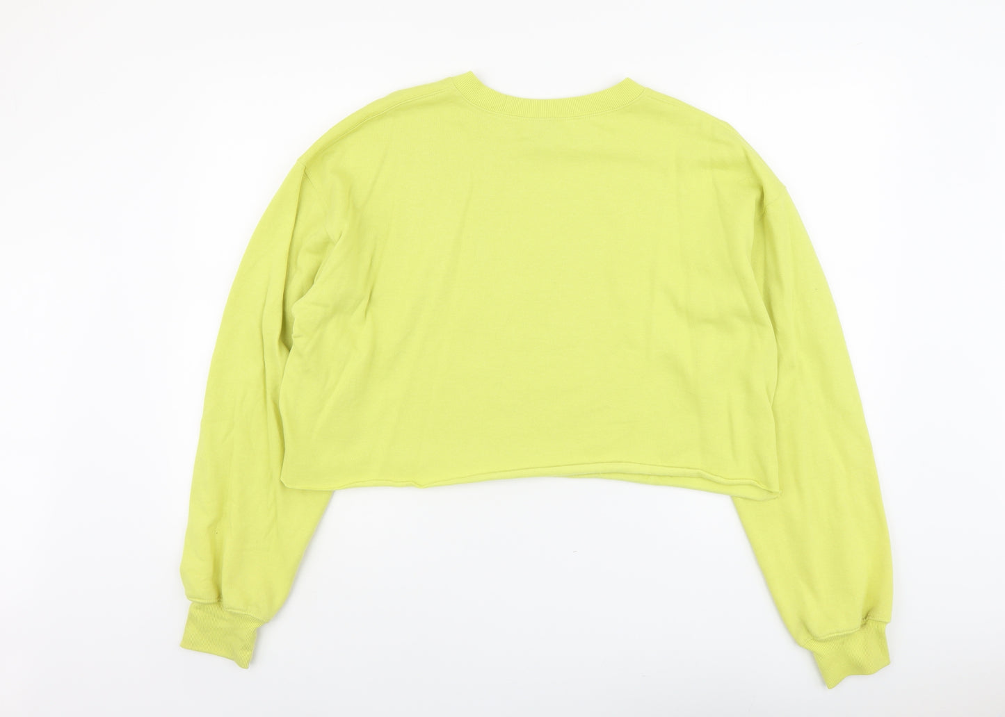 Wild Fable Womens Yellow Cotton Pullover Sweatshirt Size L Pullover - Cali