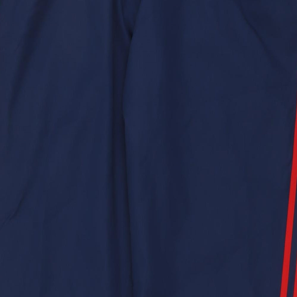 adidas Mens Blue Polyester Jogger Trousers Size XL L30 in Regular Pullover