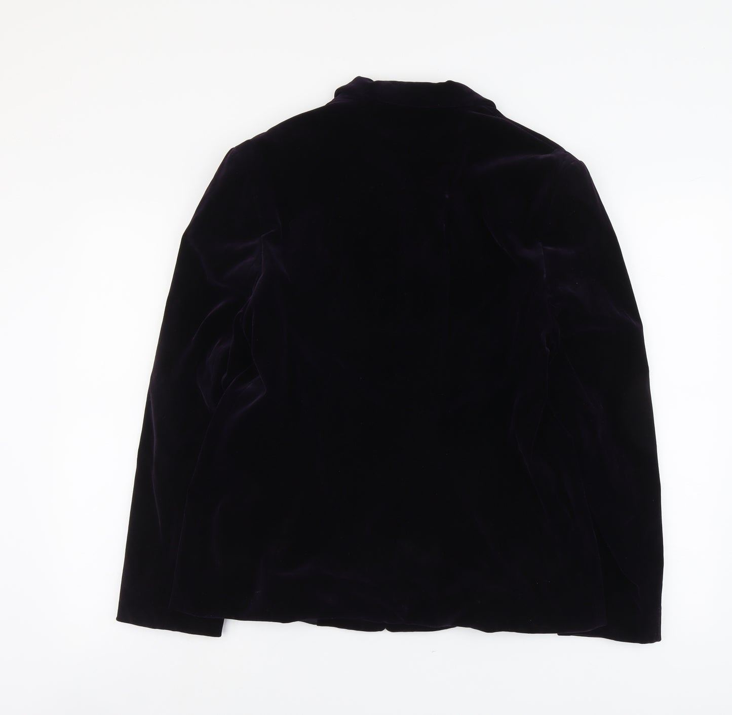 Dino Moda Womens Purple Polyester Jacket Blazer Size 12