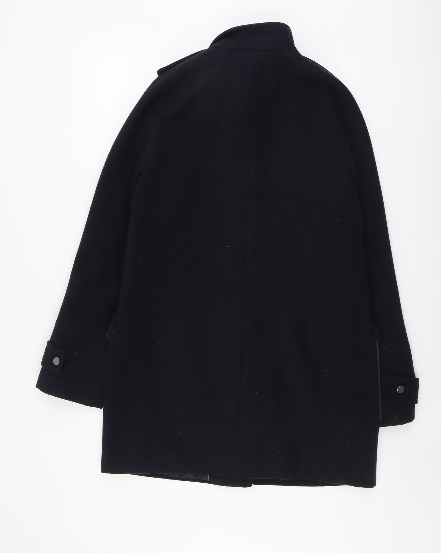 Dorothy Perkins Womens Blue Overcoat Coat Size 10 Zip