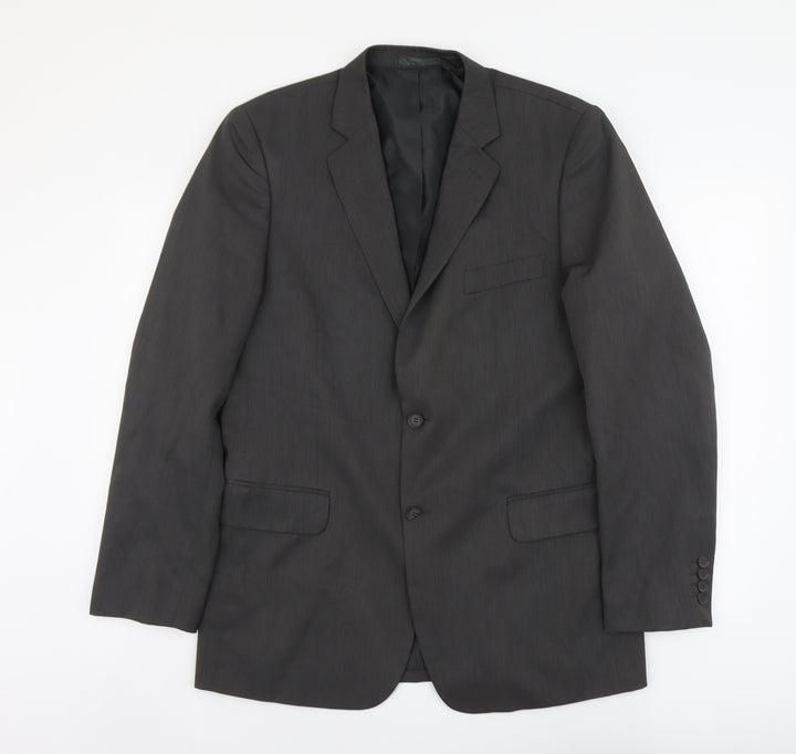 Taylor & Wright Mens Grey Polyester Jacket Suit Jacket Size M Regular