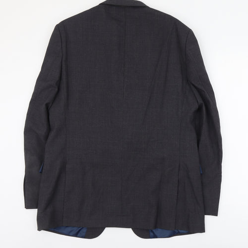 Marks and Spencer Mens Blue Wool Jacket Suit Jacket Size M Regular